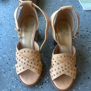 Vince Camuto VC-KERESHA Leather Open Toe Ankle Strap Sandals 6.5